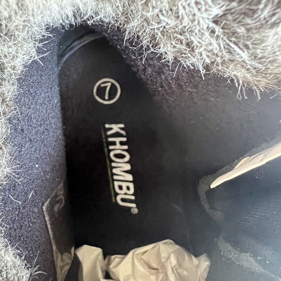 Khombu Lindsey Women's Size 7M Bootie Brown Suede Faux Fur Ankle Boot Zip - Picture 8 of 9